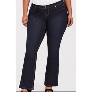 Torrid Luxe slim boot cut jeans • extra short Dark Wash Size 20XS